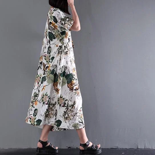 2021-new-summer-maxi-dress-print-linen-dresses-plus-size-sundress