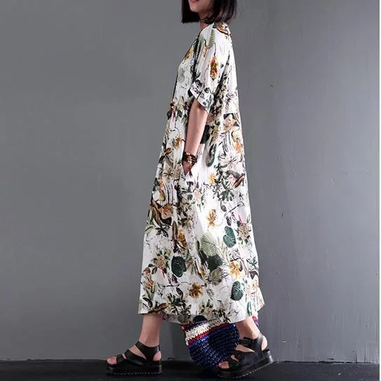 2021-new-summer-maxi-dress-print-linen-dresses-plus-size-sundress