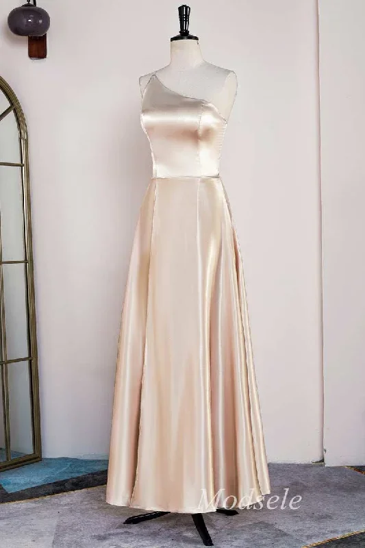 a-line-champagne-one-shoulder-a-line-long-dress