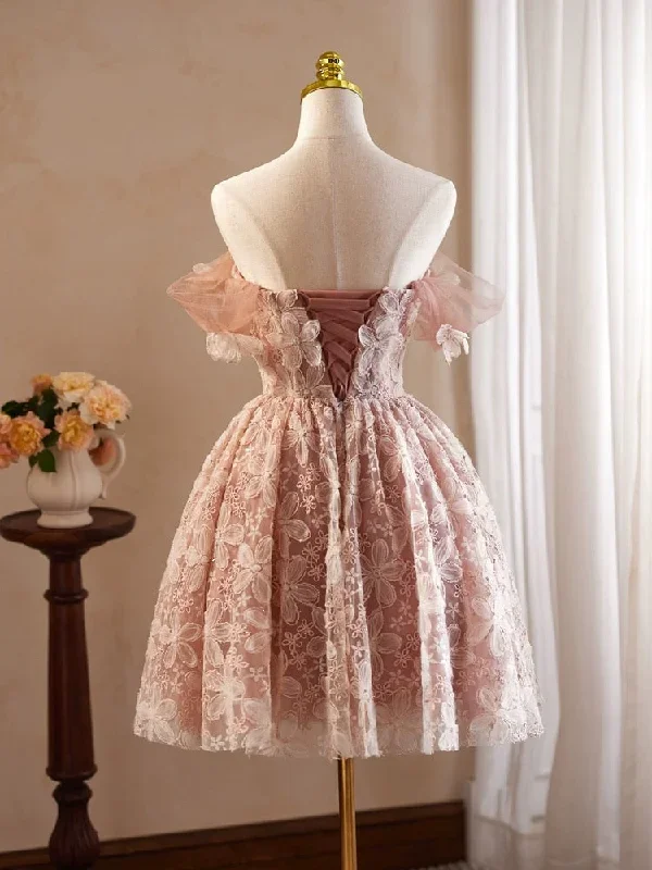 a-line-off-shoulder-tulle-lace-pink-short-prom-dress-pink-homecoming-dress