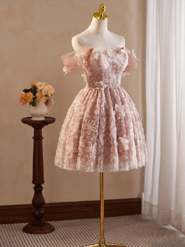 a-line-off-shoulder-tulle-lace-pink-short-prom-dress-pink-homecoming-dress