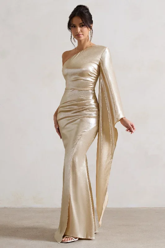 bex-champagne-one-shoulder-cape-maxi-dress-with-ruched-waist-and-thigh-split-cl128280059