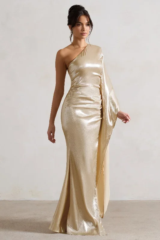 bex-champagne-one-shoulder-cape-maxi-dress-with-ruched-waist-and-thigh-split-cl128280059