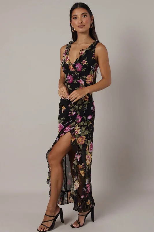 black-floral-ruffle-midi-dress-wrap-frill-dress-ed2538a-34zb-1