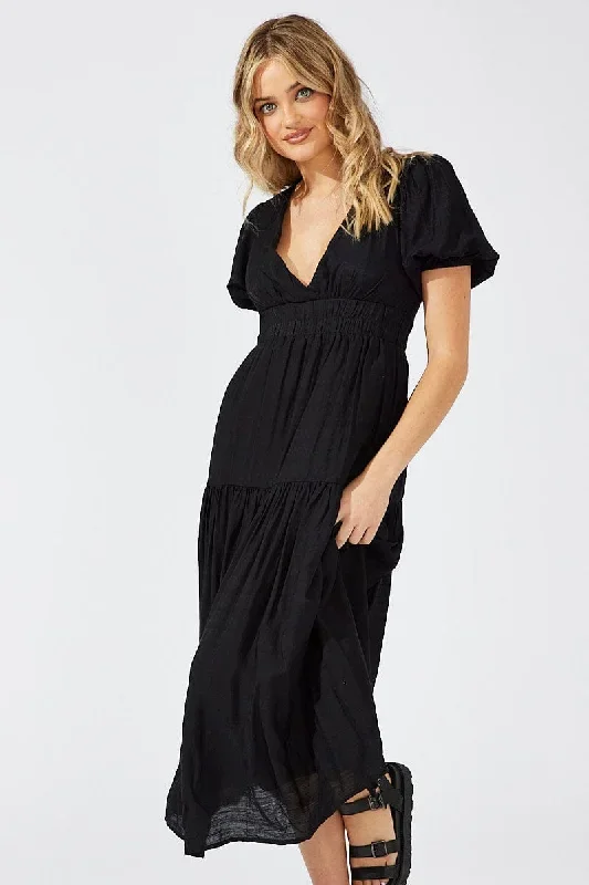 black-maxi-dress-puff-sleeve-dd3604-47pb-2