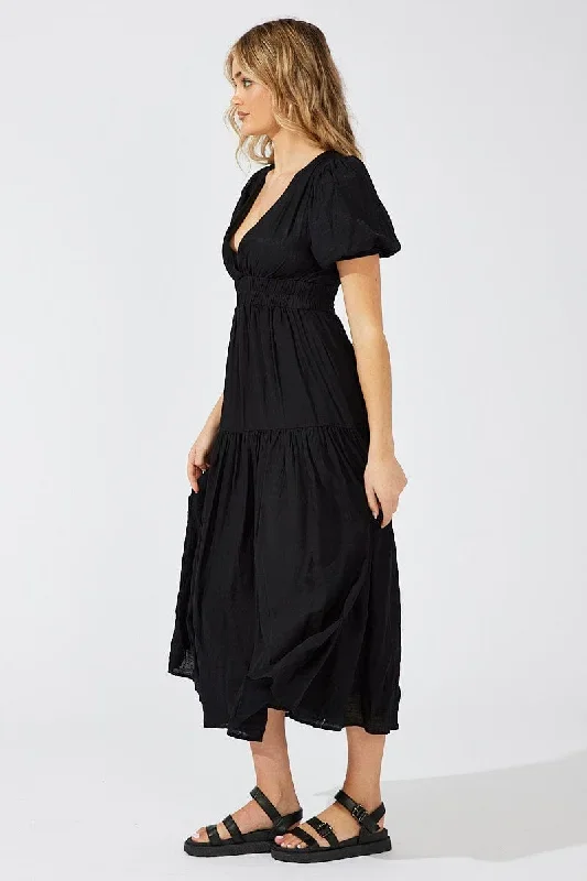 black-maxi-dress-puff-sleeve-dd3604-47pb-2