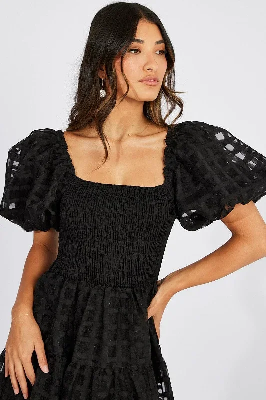 black-midi-dress-shirred-bust-puff-sleeve-dd3149-34pb-2