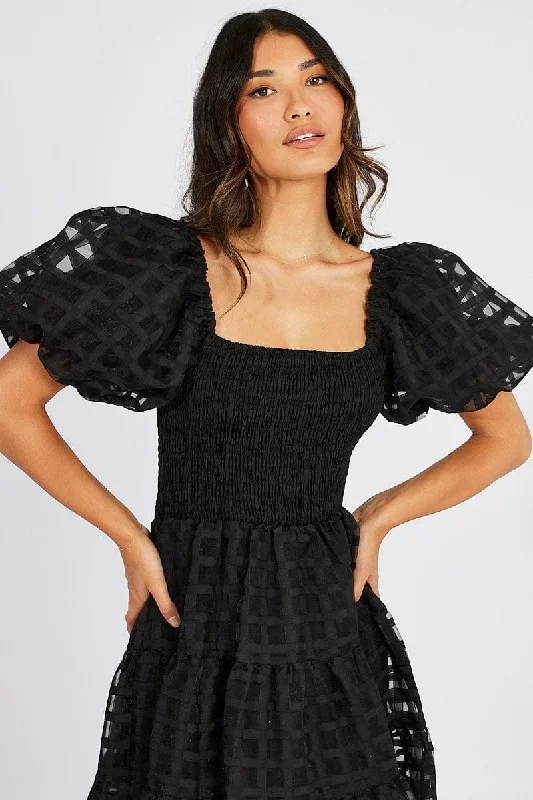 black-midi-dress-shirred-bust-puff-sleeve-dd3149-34pb-2