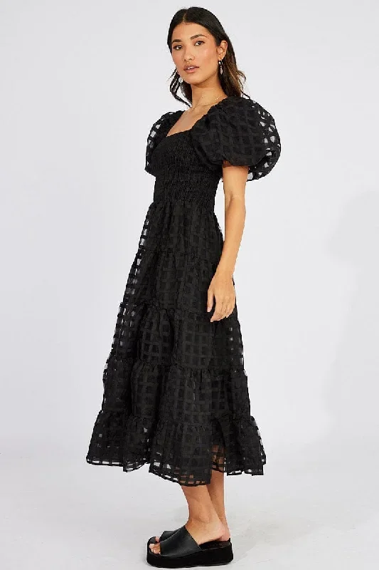 black-midi-dress-shirred-bust-puff-sleeve-dd3149-34pb-2