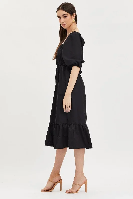 black-midi-dress-short-sleeve-square-neck-dd11197-55f3