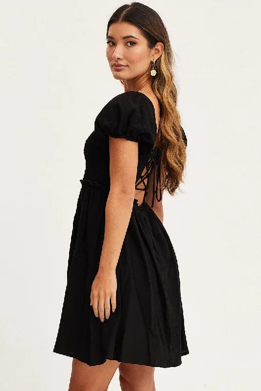 black-mini-dress-short-sleeve-square-neck-dd11681-31f4