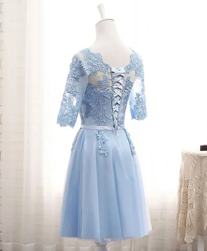 blue-tulle-lace-long-prom-dress-blue-tulle-bridesmaid-dress