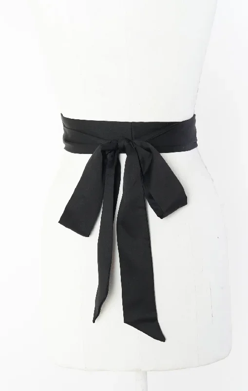 bridesmaid-sash-black-luxe-satin