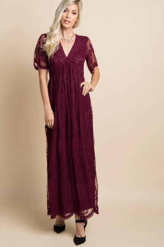 burgundy-lace-mesh-overlay-maternity-maxi-dress