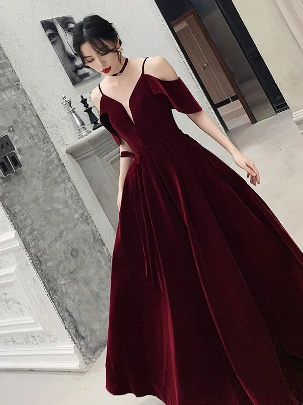 burgundy-off-shoulder-velvet-long-prom-dress-burgundy-formal-evening-dress