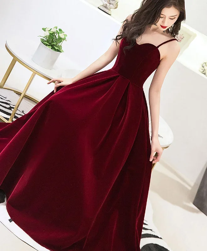 burgundy-sweetheart-tea-length-prom-dress-burgundy-bridesmaid-dress-1