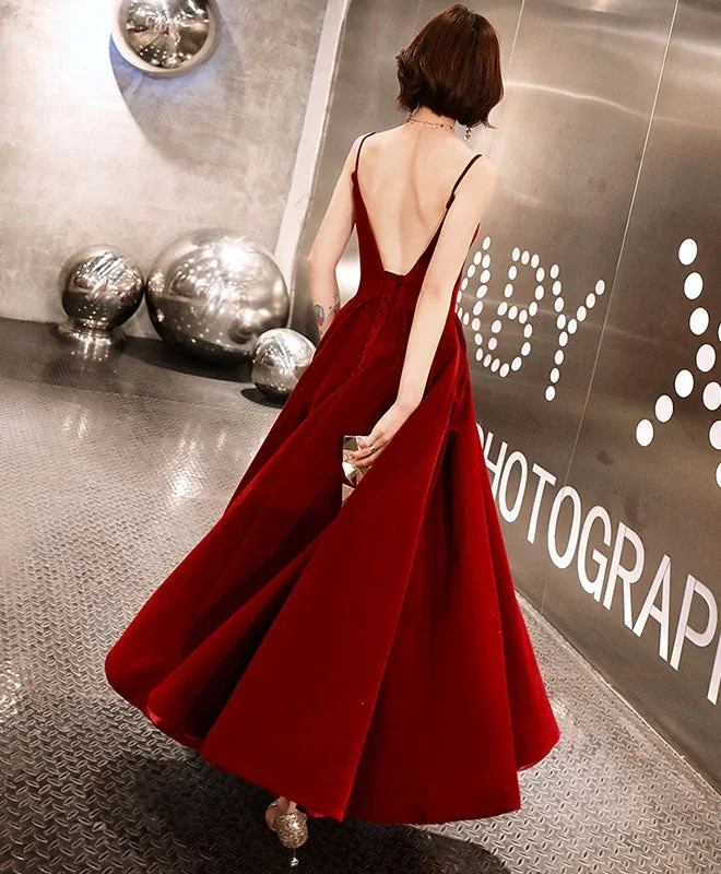 burgundy-sweetheart-tea-length-prom-dress-burgundy-bridesmaid-dress