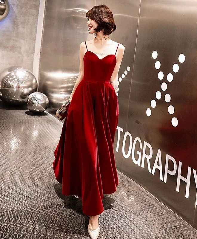 burgundy-sweetheart-tea-length-prom-dress-burgundy-bridesmaid-dress