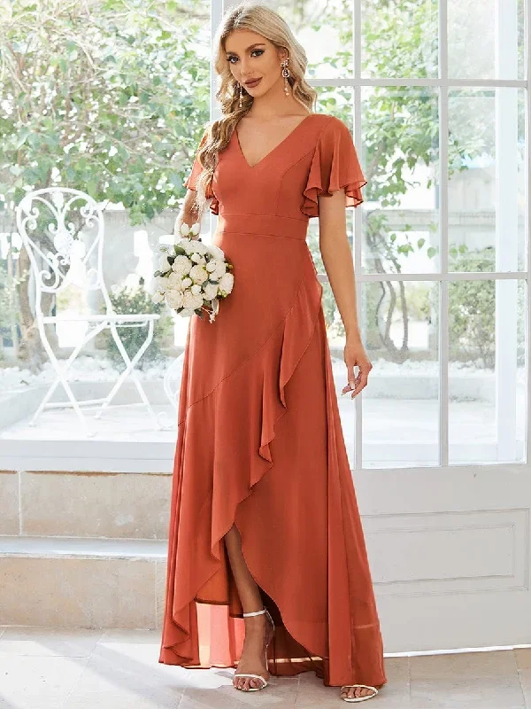 burnt-orange-bridesmaid-gowns