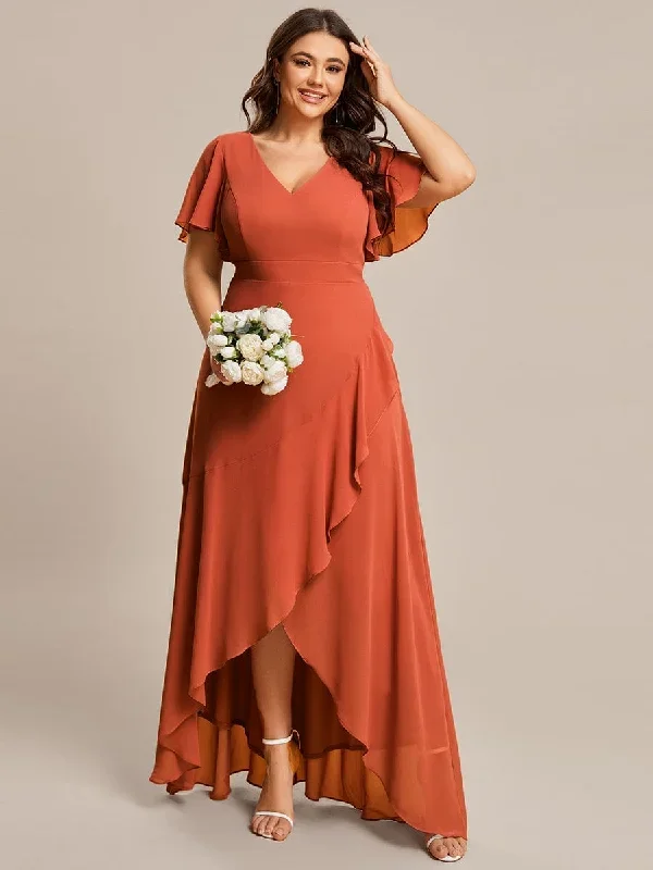 burnt-orange-bridesmaid-gowns