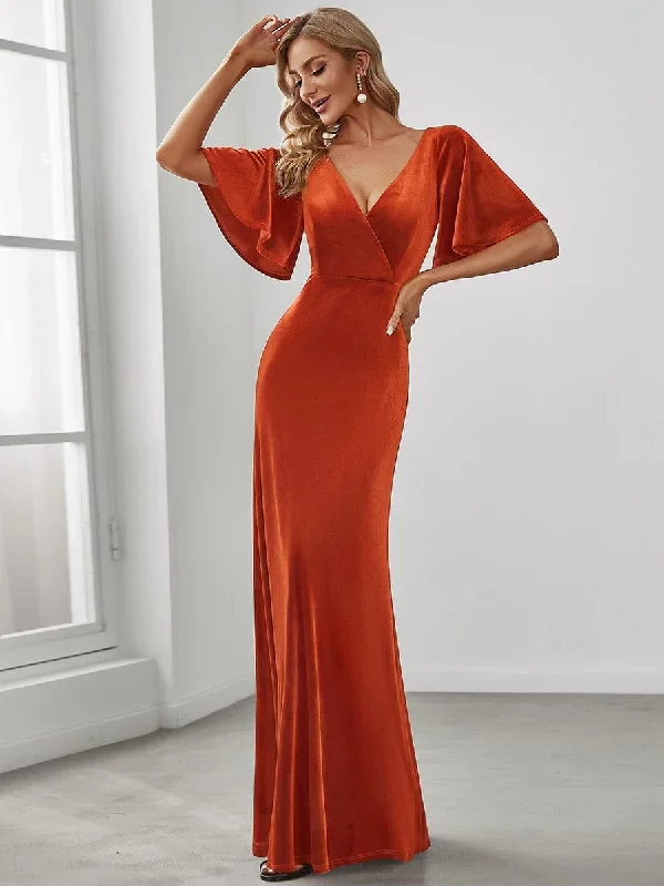 burnt-orange-bridesmaid-gowns