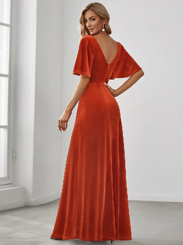 burnt-orange-bridesmaid-gowns