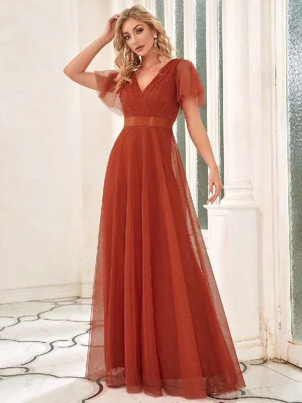 burnt-orange-bridesmaid-gowns