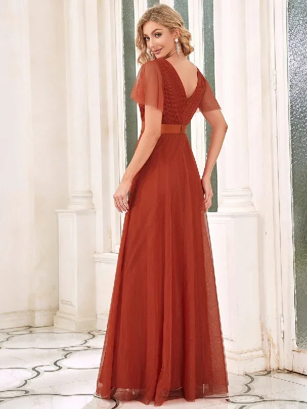 burnt-orange-bridesmaid-gowns