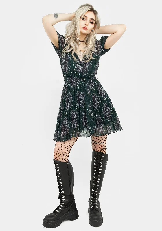 cailleach-puff-sleeve-pleated-mini-dress