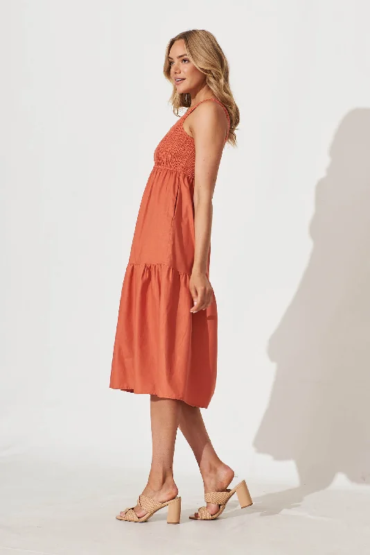 caribbean-midi-dress-in-rust-cotton-linen