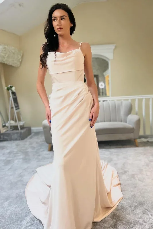 champagne-cowl-neck-sheer-back-long-wedding-dress