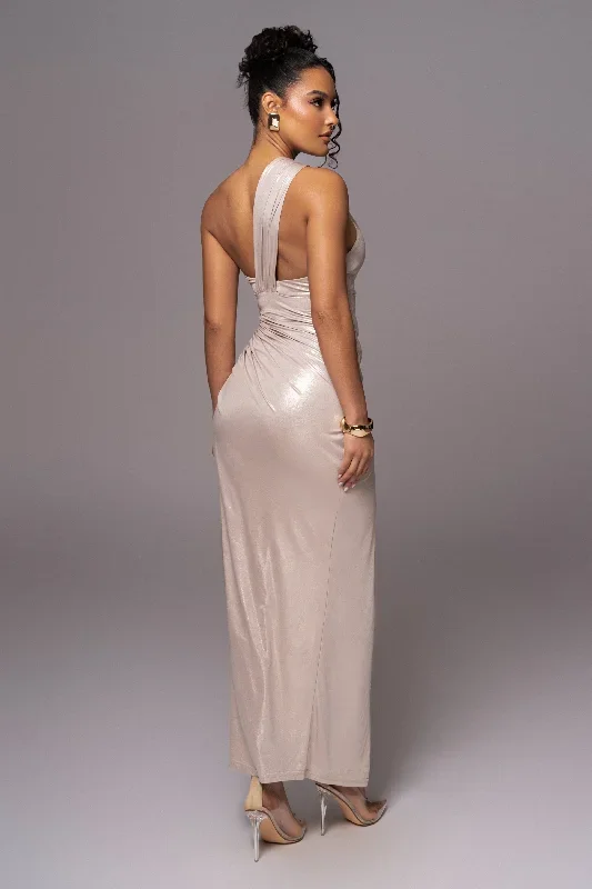 champagne-lavina-metallic-maxi-dress