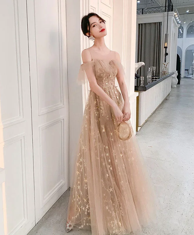 champagne-round-neck-tulle-lace-long-prom-dress-tulle-evening-dress-1