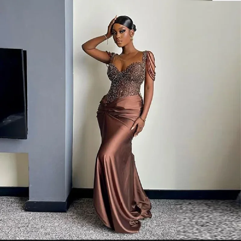 chocolate-brown-pearls-beaded-prom-dresses-ruched-satin-black-girls-long-evening-gowns-african-women-wedding-party-dress