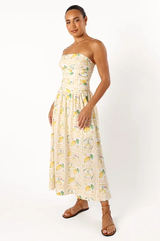 cintrico-strapless-midi-dress-lemon