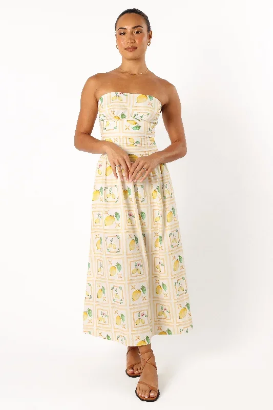 cintrico-strapless-midi-dress-lemon