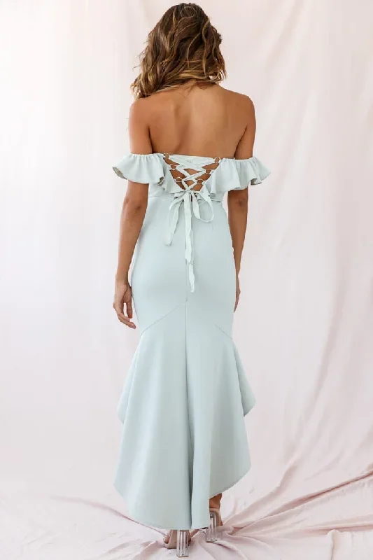 cloud-9-bardot-neckline-corset-back-dress-sage