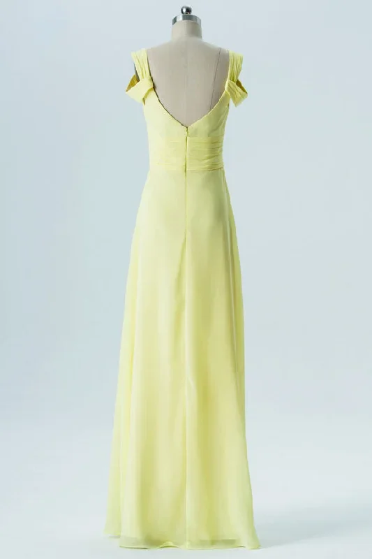 cold-shoulder-backless-yellow-bridesmaid-dress