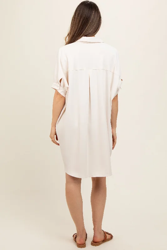 cream-collared-button-down-maternity-shirt-dress