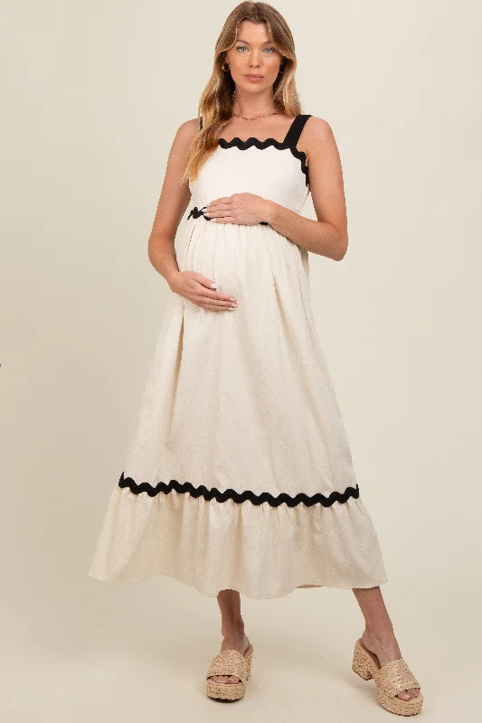 cream-contrast-trim-maternity-maxi-dress