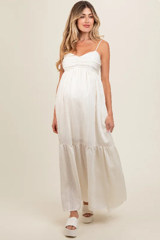 cream-monochrome-stripe-maternity-maxi-dress