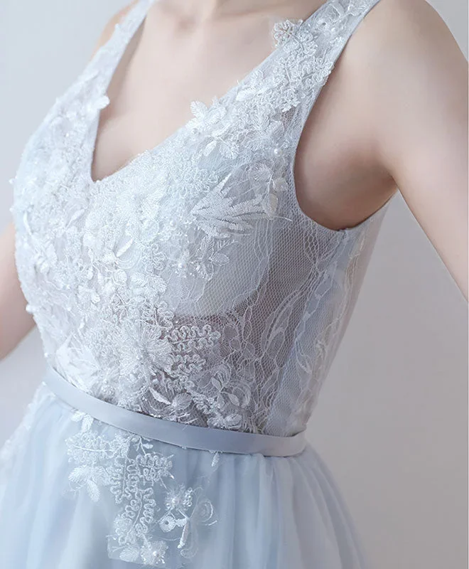 cute-v-neck-lace-tulle-short-prom-dress-homecoming-dress