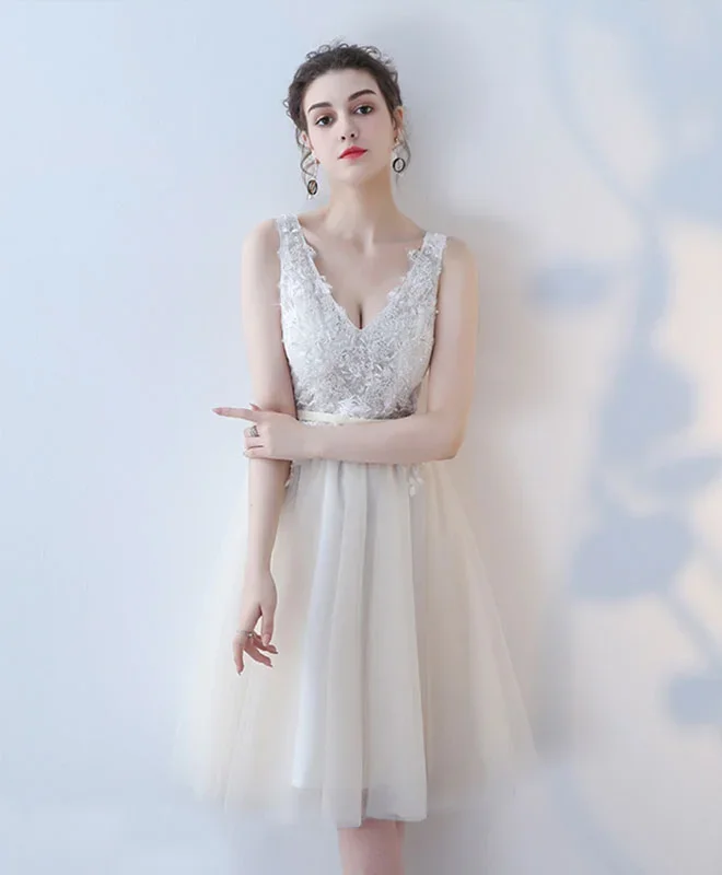 cute-v-neck-lace-tulle-short-prom-dress-homecoming-dress