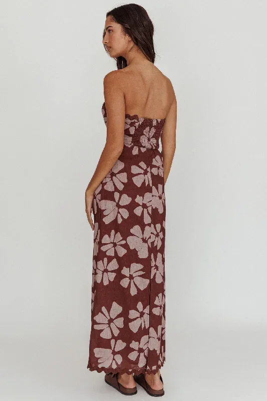 cypress-floral-strapless-maxi-dress-brown