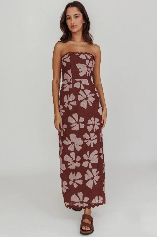 cypress-floral-strapless-maxi-dress-brown