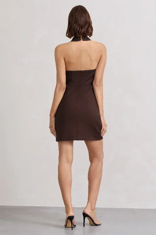 dani-chocolate-halter-neck-tailored-buttoned-bodycon-mini-dress-cl128487067