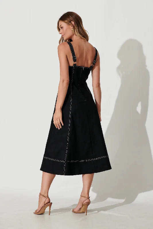 daylight-midi-sundress-in-black-cotton-blend