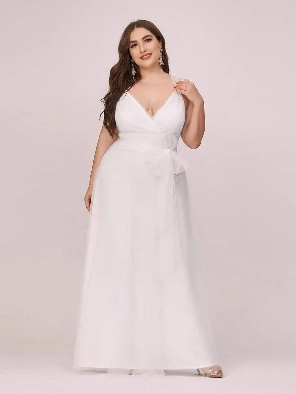 deep-v-neck-pleated-bodice-simple-tulle-wedding-dress-ep07303