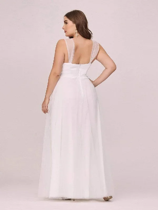 deep-v-neck-pleated-bodice-simple-tulle-wedding-dress-ep07303