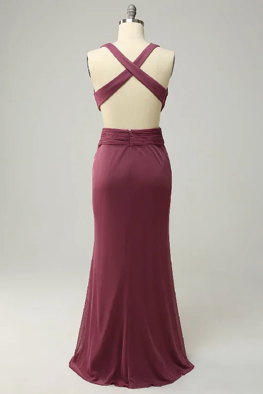 desert-rose-plunging-neck-criss-cross-straps-mermaid-bridesmaid-dress